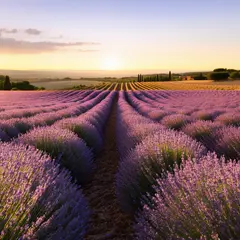 SD 3.5 Large — A field of lavender stretching to the horizon in P