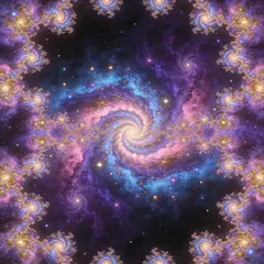 Seedream v4.5 — A fractal pattern made of galaxies and nebulae, co