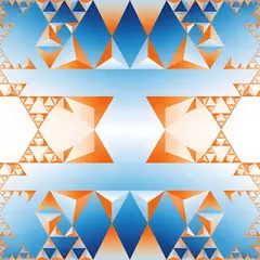 Seedream v4.5 — Geometric tessellation pattern transitioning from 