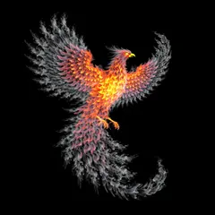 Wan 2.6 T2I — Smoke tendrils forming the shape of a phoenix, bac