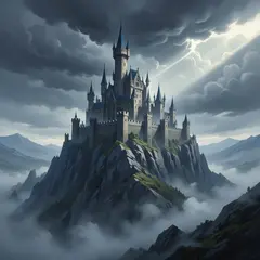 Wan 2.6 T2I — A medieval castle on a hilltop, fantasy art style,