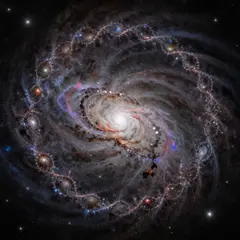 Z-Image Turbo — A fractal pattern made of galaxies and nebulae, co