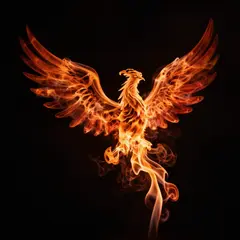 Z-Image Turbo — Smoke tendrils forming the shape of a phoenix, bac