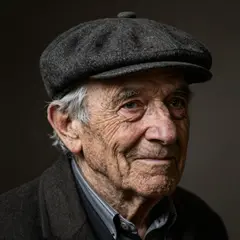 Z-Image Turbo — An elderly man with a weathered face and kind smil