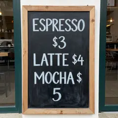 Z-Image Turbo — A hand-lettered chalkboard menu outside a coffee s